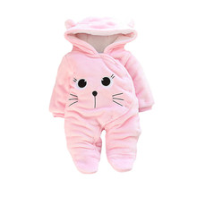 Lawadka New Born Girl Baby Footies Infant Winter Warm Newborn Overalls 3 6 9 12 Months Baby Girl Boy Clothes 2018 Brand 2024 - buy cheap