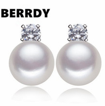 HOT CHEAP SALE!!! 4 COLOR Real Freshwater Pearl Earrings Stud Earrings Fashion Girls' Female Lady's Jewelry Nice Gift 2023 - buy cheap