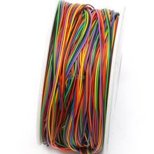 One Roll 8 Colors 30AWG Wire Wrapping Wire, Tinned Copper Solid, PVC insulation T25 Drop ship 2024 - buy cheap