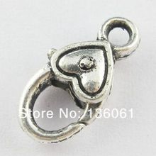 100pcs Vintage Alloy  Heart Lobster Clasp Hooks Parrot Clasp For Necklace Bracelet Chain Connectors Jewelry Findings 17*9mm 2024 - buy cheap