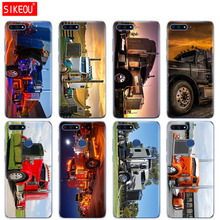 Silicone Cover Phone Case For Huawei Honor 7A PRO 7C Y5 Y6 Y7 Y9 2017 2018 Prime Peterbilt Trucks 2024 - buy cheap