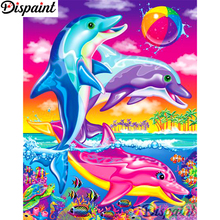 Dispaint Full Square/Round Drill 5D DIY Diamond Painting "Animal dolphin" 3D Embroidery Cross Stitch Home Decor Gift A12652 2024 - buy cheap