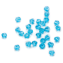 50 Peça Lago Azul Torcida Corte de Cristal Facetado Vidro Spacer Beads Jewelry Fazendo Para Pulseira Artesanal Colares DIY 6-10mm 2024 - compre barato