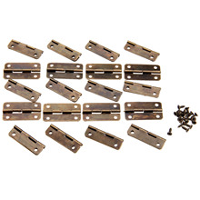 20Pcs 30x17mm Antique Bronze Cabinet Hinges for Caskets Furniture Accessories Drawer Hinges for Jewelry Boxes Furniture Fittings 2024 - buy cheap