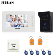 JERUAN 7 inch video doorbell intercom system door phone speaker intercom outdoor inductive card & touch panel 2024 - buy cheap