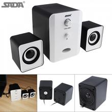 SADA Brand Mini wired Portable Combination Speaker Column Computer Speaker 2.1 USB Channels 3W Laptop Speakers PC 3.5mm plug 2024 - buy cheap