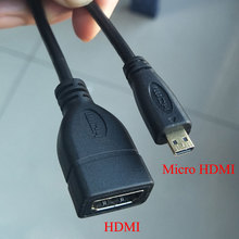 YuXi Micro HDMI папа к HDMI D Тип Женский адаптер кабель конвертер 1080P 2024 - купить недорого