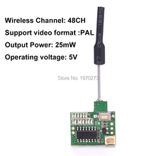 Nova remessa de 5.8g 48ch 25mw vtx transmissor embutido para drone de corrida, peças de reposição para fpv racer rc multirotor 2024 - compre barato