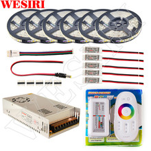 Tira CONDUZIDA Definir 5 m 10 m 20 m 30 m IP65 12 V RGB RGBW À Prova D' Água 300 LEDs 5050 luzes de Tira CONDUZIDA flexível LEVOU Corda Fitas Kit Amplificador