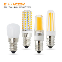 1pcs Mini E14 LED Lamp 2w 3w 4w 5w 6w 8w High Quality Refrigerator Light Bulb 220V SMD 2835 3014 COB LED Spotlight Home Lighting 2024 - buy cheap