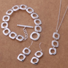 Комплект ювелирных изделий из серебра 925 пробы, серьги 513 + ожерелье 239 + браслет 163/buoklva etmankta AS352 2024 - купить недорого