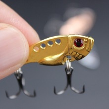10PCS/lot Random Color Metal Lure VIB 3.5cm 3g Vibrations Spoon Lures Fishing Lure bait Bass Lure bait artificial bait cicada 2024 - buy cheap