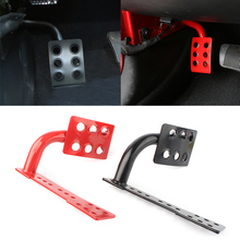 Metal interior do carro pedal lado esquerdo pé resto apoio para os pés do painel pontapé para jeep wrangler jk 2007 08 09 10 11 12 13 14 15 16 2017 2024 - compre barato