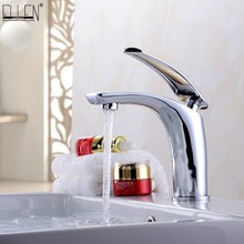 Bathroom Sink Faucet Hot and Cold Water Mixer Crane Chrome Finished Tap Toilet Basin White Gold Black Sink Faucets ELF1101 2024 - buy cheap
