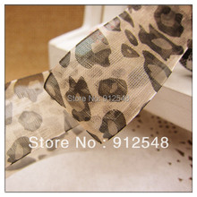 10Yards Leopard Printed Organza Ribbon 1 Inch-Organza Ribbon for Sewing-Ribbon for Crafts Decoration-Ribbon for Gift Wrap-Bow 2024 - buy cheap