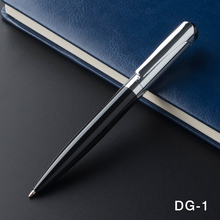 Шариковая ручка, металлическая, черная, 0,7 мм, для школьного подарочного набора, канцелярские принадлежности для студентов офисные 2024 - купить недорого