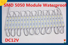 Водонепроницаемый светодиодный светильник SMD 5050, светодиодный модуль, задний светильник светодиодный модуль RGB желтый/зеленый/красный/синий/белый/теплый белый водонепроницаемый IP65 DC12V 2024 - купить недорого
