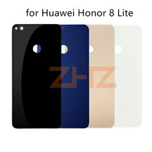 Para Huawei Honor 8 Lite cubierta trasera de la batería de cristal para Huawei Honor 8 Lite cubierta trasera de la cubierta de la puerta de reparación espaÃ a 2024 - compra barato