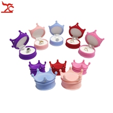 10Pcs/lot Velvet Ring Display Box Pendant Earing Stud Necklace Storage Case Party Wedding Ring Pendant Container Crown Gift Box 2024 - buy cheap