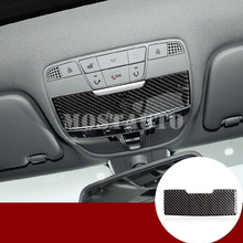 Cubierta embellecedora de luz de frente de fibra de carbono para coche, accesorios de decoración Interior, para Benz GLC X205 X253, 2015-2021, 1 unidad 2024 - compra barato