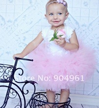 Пушистая розовая детская юбка пачка, юбка для дня рождения для девочек, костюм, вечерние юбки 2024 - купить недорого
