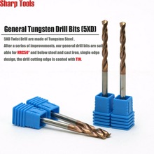 1pc HRC50 Shank 4MM Titanium Coated Twist Drill Bit Set Tools for Steel 5xD CNC Solid Carbide Metal Drills Bits Router Cutters 2024 - buy cheap