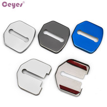Ceyes Car Styling Auto Emblems Door Lock Covers Case For  Ford Focus 3 MK3 Fiesta Mondeo Fusion Car-Styling Car Accessories 4pcs 2024 - buy cheap