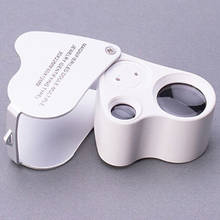 30X 60X Dual Lens Mini Pocket Microscope Loupe Jeweler Magnifier with LED Light Fantastic 2024 - buy cheap