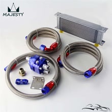 13 Row AN10 Universal Oil Cooler Filter Relocation Adapter Hose Kit 2024 - buy cheap