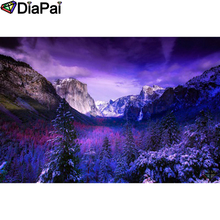 DIAPAI 5D Diy Diamante Pintura Da Arte "Madeiras paisagem" Fotos De Diamante do Ponto da Cruz 3D Strass Bordado Decoração A25378 2024 - compre barato