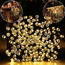 10M 50 Led Christmas Tree Garland Houses/Street Garden Waterproof Solar Chain String Fairy Lights Outdoor Valentines Decoration 2024 - buy cheap