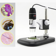 Portátil de alta definición 40X-800X microscopio Digital USB 8 LED Microscopio Electrónico con soporte microscopio práctico 2024 - compra barato