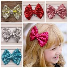 Bowknot Hair Clip -NFS- HOT Europe And The United States New Sequins Big Bow Hairpin Headdress Wholesale #1787332 2024 - buy cheap