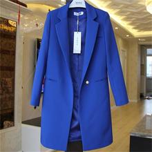 Women Casual suit spring and autumn coat female spring new women's long section small suit large size women's jacket Wild trend 2024 - buy cheap