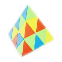 Pirámide triangular de 3x3x3 para niños, cubo mágico de velocidad, puzle, juego de cubos, juguetes educativos para niños, regalo de Navidad 2024 - compra barato