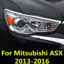 For Mitsubishi ASX 2013-2016 Headlights Eyebrows Eyelids Accessories Front Headlamp Eyebrows Car Styling Exterior decoration 2024 - buy cheap