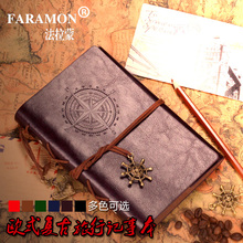 Записная книжка FARAMON серии пиратский дневник, винтажный блокнот A6 из искусственной кожи на спирали, Мягкая тетрадь, 1 шт. 2024 - купить недорого