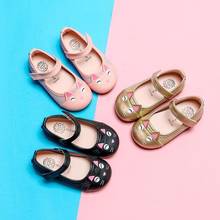 Girls Shoes Sandals Fashion Summer kids Princess Dress White Pu Leather Maiden Ballet Children Flat Shoes Party Wedding Shoes 2024 - buy cheap