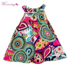 Toddle Kids Clothes Summer Girls Dress Sleeveless Floral Princess Party A-Line Dresses 3-8Y HOT 2024 - buy cheap