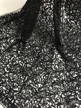 african black color tulle fabric L-91020 sparkly glued glitter sequins lace fabric for party dress 2024 - buy cheap