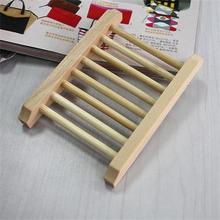 New Multi-Function Natural Wood Soap Tray Dish Holder Bath Shower Plate Home Bathroom Decor 2pcs 2024 - buy cheap