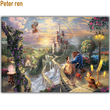 Набор для алмазной вышивки Питер Рен, картина крестиком, аниме «Замок», квадратная мозаика, полная картина, стразы 2024 - купить недорого