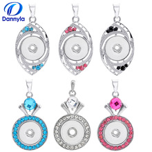 Souarts snap jewelry Snap Necklace Jewelry Fit DIY 18 mm snap button charms  LSNP13/26/39 2024 - buy cheap