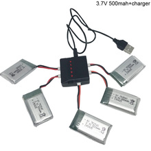 Литий-полимерный аккумулятор с зарядным устройством для Syma X5C X5SW M68 Cheerson CX-30 H5C, 3,7 В, 500 мАч, литий-полимерная батарея 752540 2024 - купить недорого