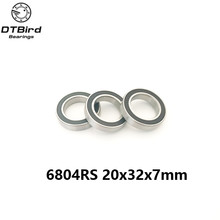 2Pcs 6804-2RS 6804RS 6804rs 6804 rs Deep Groove Ball Bearings 20 x 32 x 7mm Free shipping High Quality 2024 - buy cheap