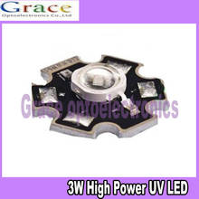 20pcs 3w uv ultravioleta 390-410nm led de alta potência 3watt luz roxa 2024 - compre barato
