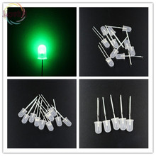 1000pcs 5MM Diffused Round Top Green Leds Urtal Bright Bulb Light F5MM Emitting Diodes Electronic Components Wholesale Retail 2024 - buy cheap
