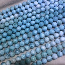 Natural larimar/Copper Pectolite beads spacer stone beads DIY loose beads for jewelry making strand 15" wholesale 2024 - buy cheap