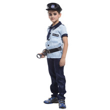 Детский костюм полицейского для мальчиков, маскарадная форма для маленьких копов, костюм на Хэллоуин, новый год, карнавальный костюм Марди Гра, праздничный наряд 2024 - купить недорого
