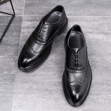 Desai sapatos masculinos formais de couro, sapatos de estilo simples de qualidade oxford com cadarço ds3019 2024 - compre barato